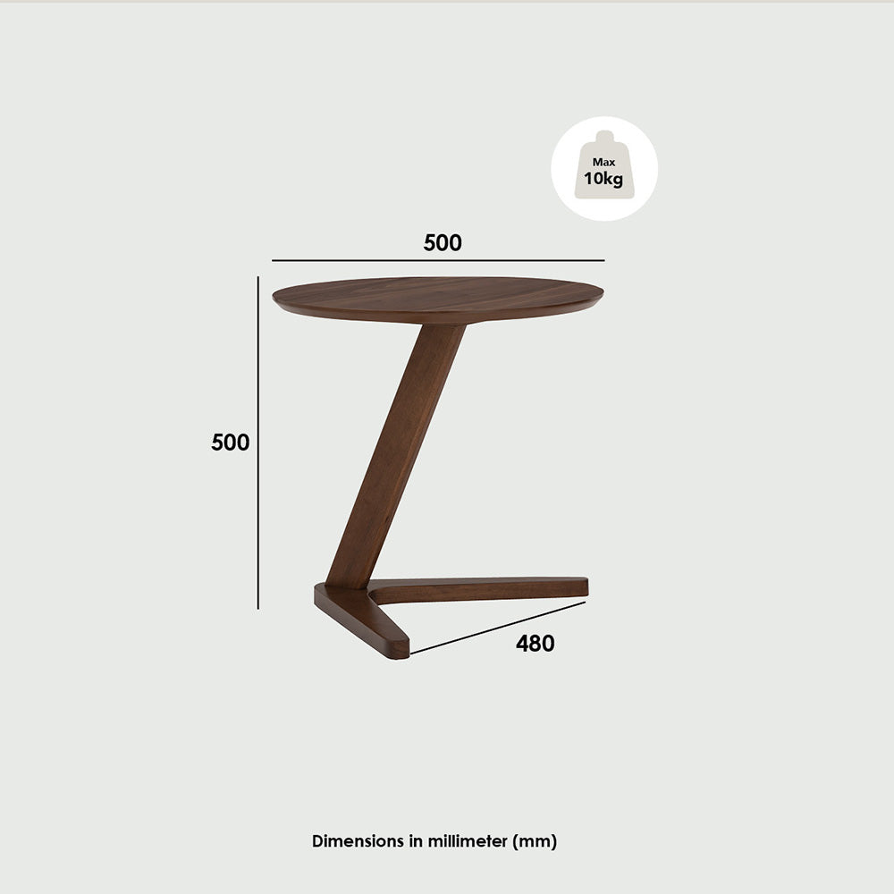 TRIS Side Table - Walnut