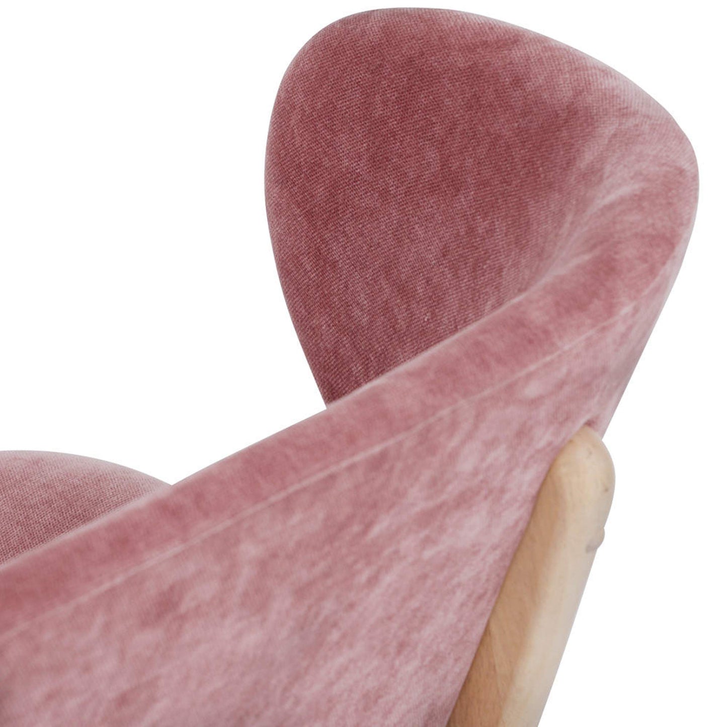 POLARA 2 Seater Lounge Chair - Oak & Salmon