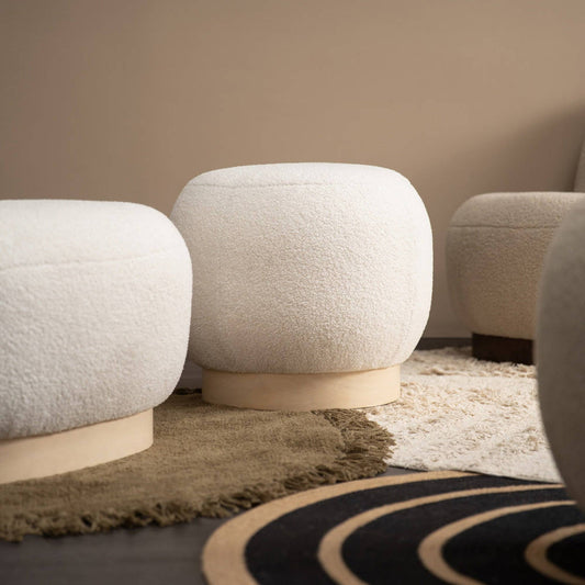 STELIA Ottoman 51cm - Off White
