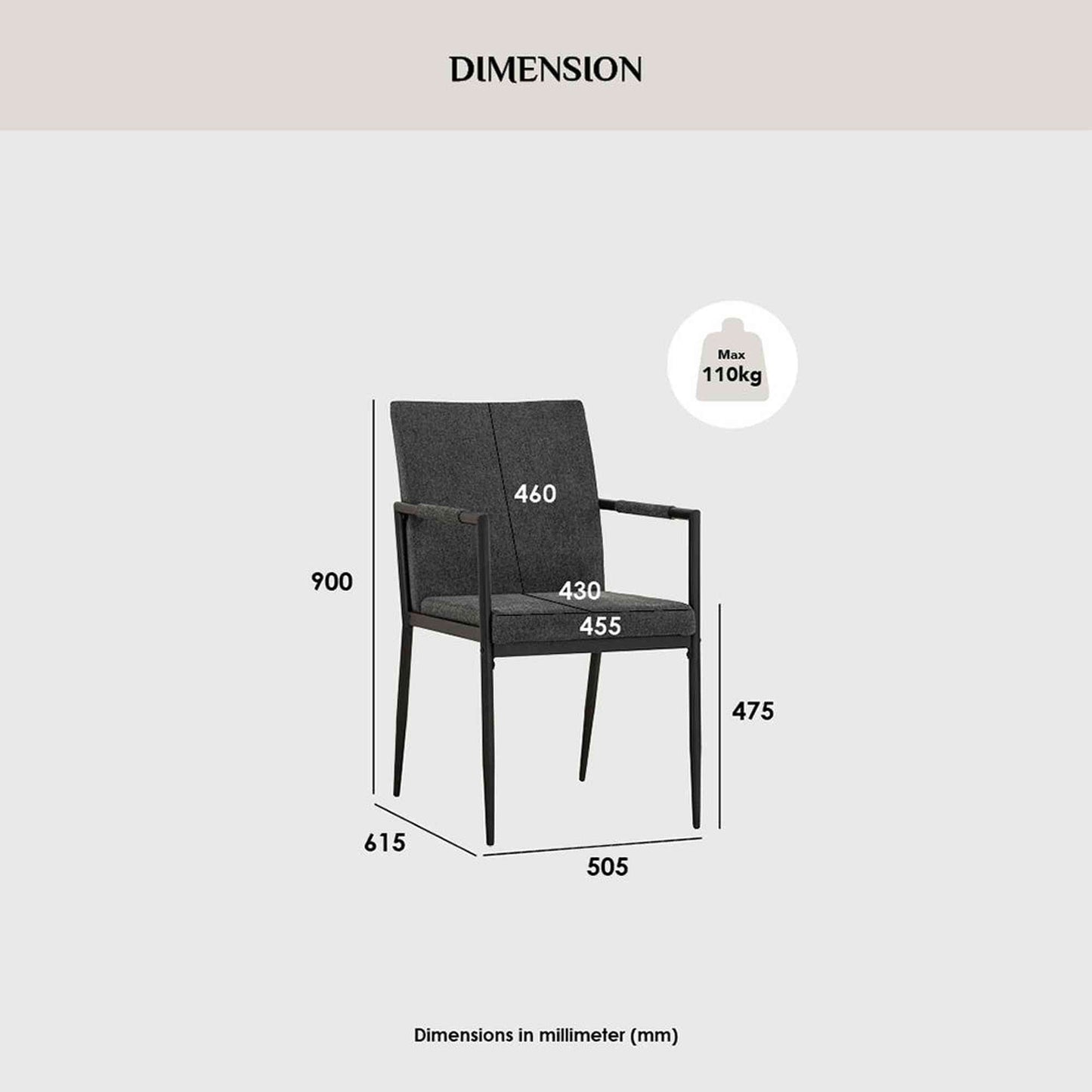 FERMA Dining Chair - Grey