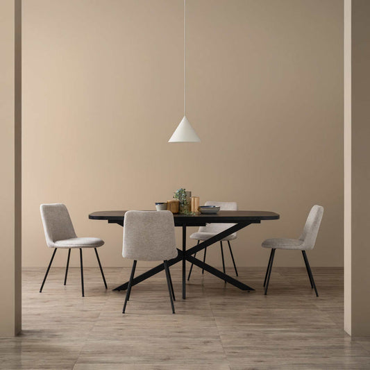 HEMI Dining Chair - Grey & Black
