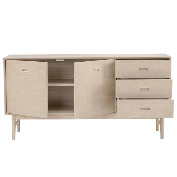 HAYTON Sideboard 160cm White Oak Modern Furniture