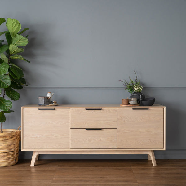 NEATH SIDEBOARD 180cm White Oak Modern Furniture
