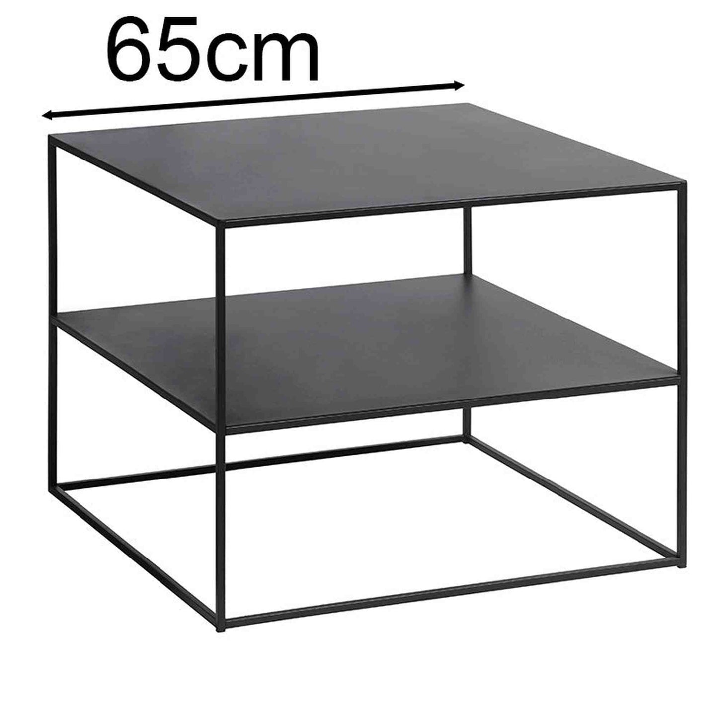PEBBLE Coffee Table 65x65cm - Black