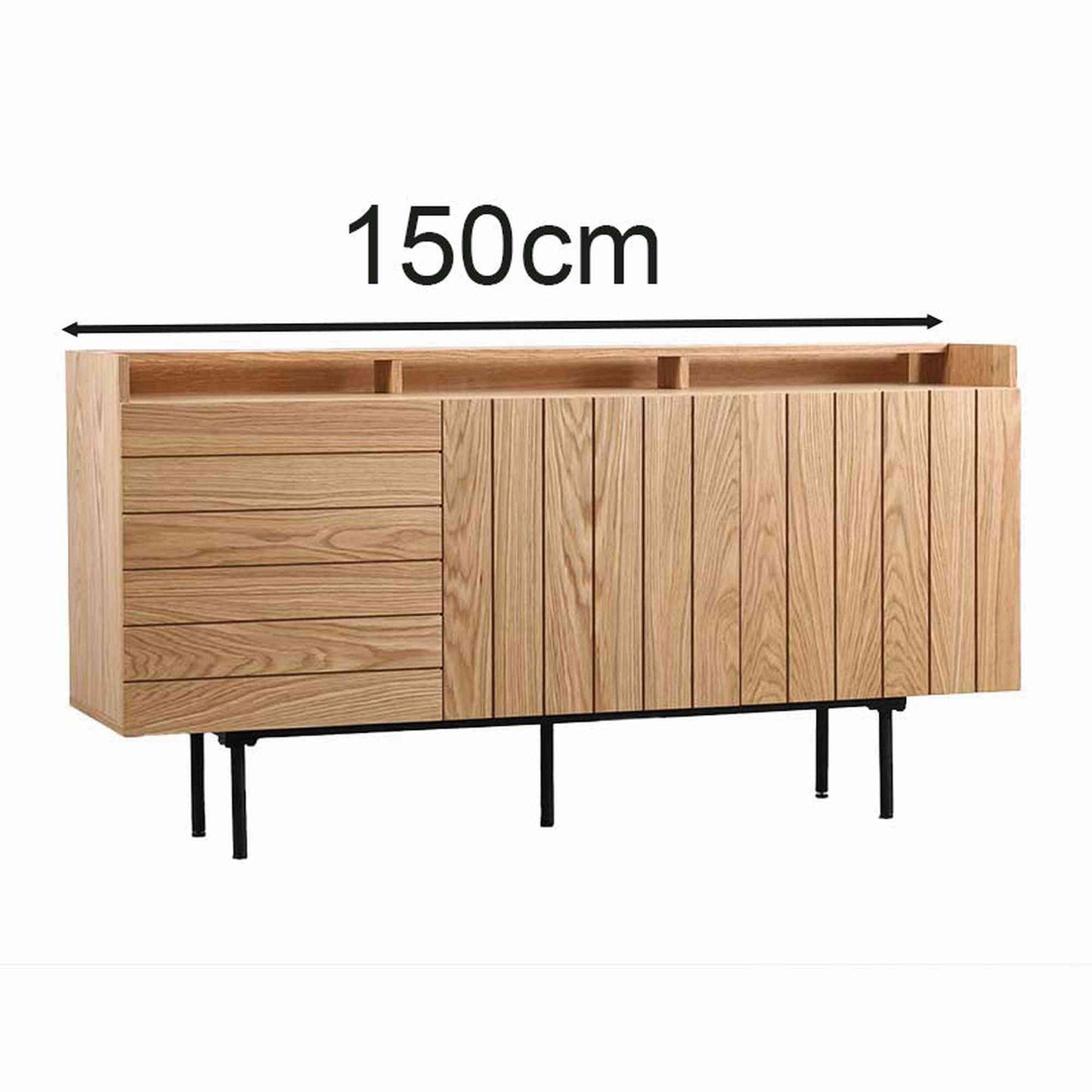 ZANE Sideboard Buffet 150cm - Natural Oak
