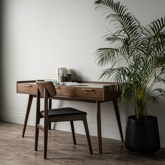 BREDA Study Desk 110cm - Walnut