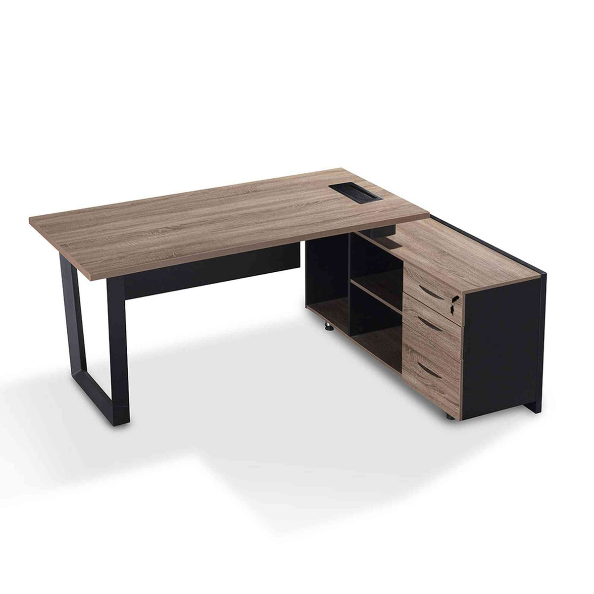 TRIBECA | ADRIANO 1.6-1.8m Reversible Executive Office Desk 160-180cm - Warm Oak