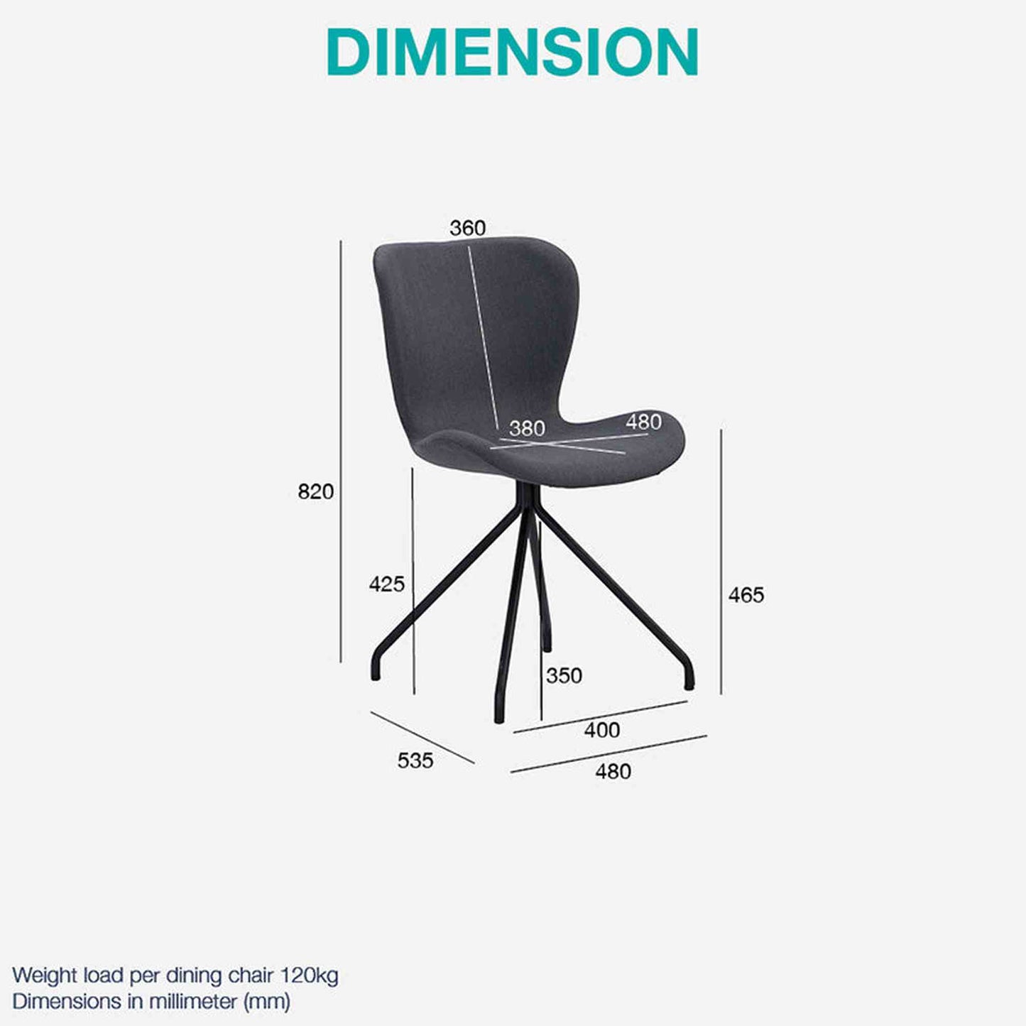 GRYTA Dining Chair - Grey