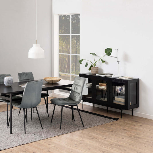KREMAN Sideboard Buffet 140cm - Black