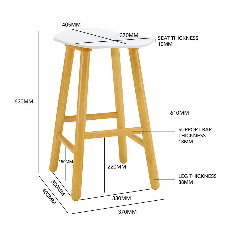 Hetty Counter Stool - Black Ash Veneer