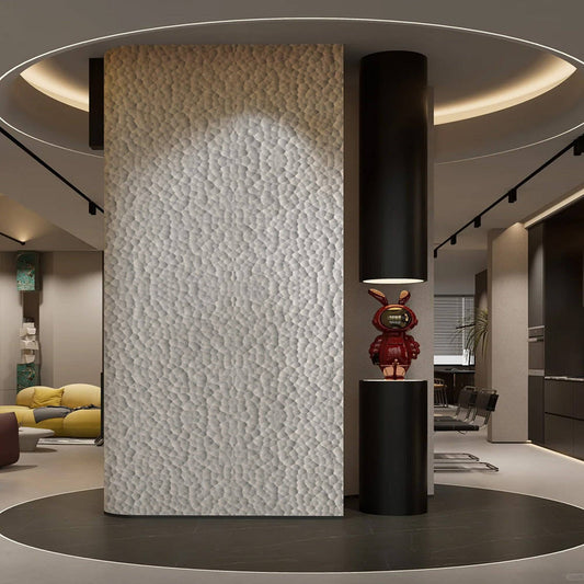 WOODFLEX Flexible SOFT STONE PANEL - HIVE STONE White - 2700 x 600mm