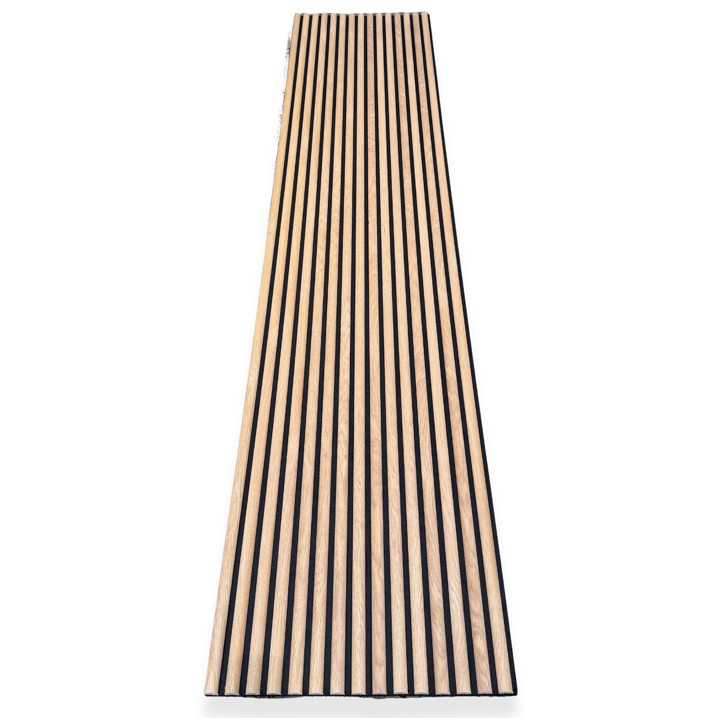 WOODFLEX Flexible Acoustic Slat Wall Panel - Half Round Oak Veneer - 2700mm x 600mm