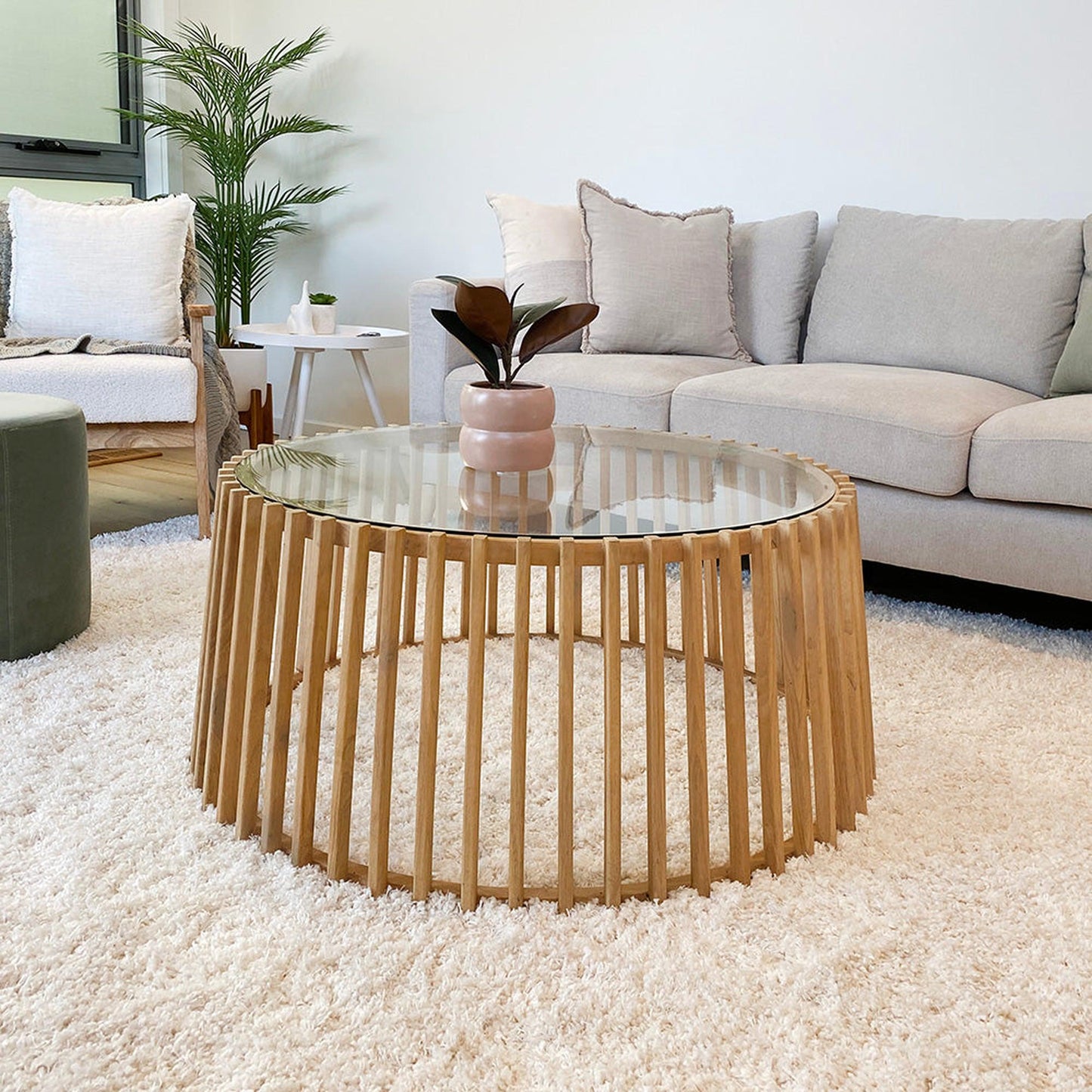 LYNNA Side Table 50cm - Oak