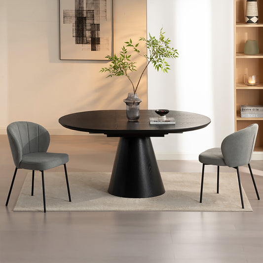BLAINE Extendable Dining Table 1.2-1.6M - Black