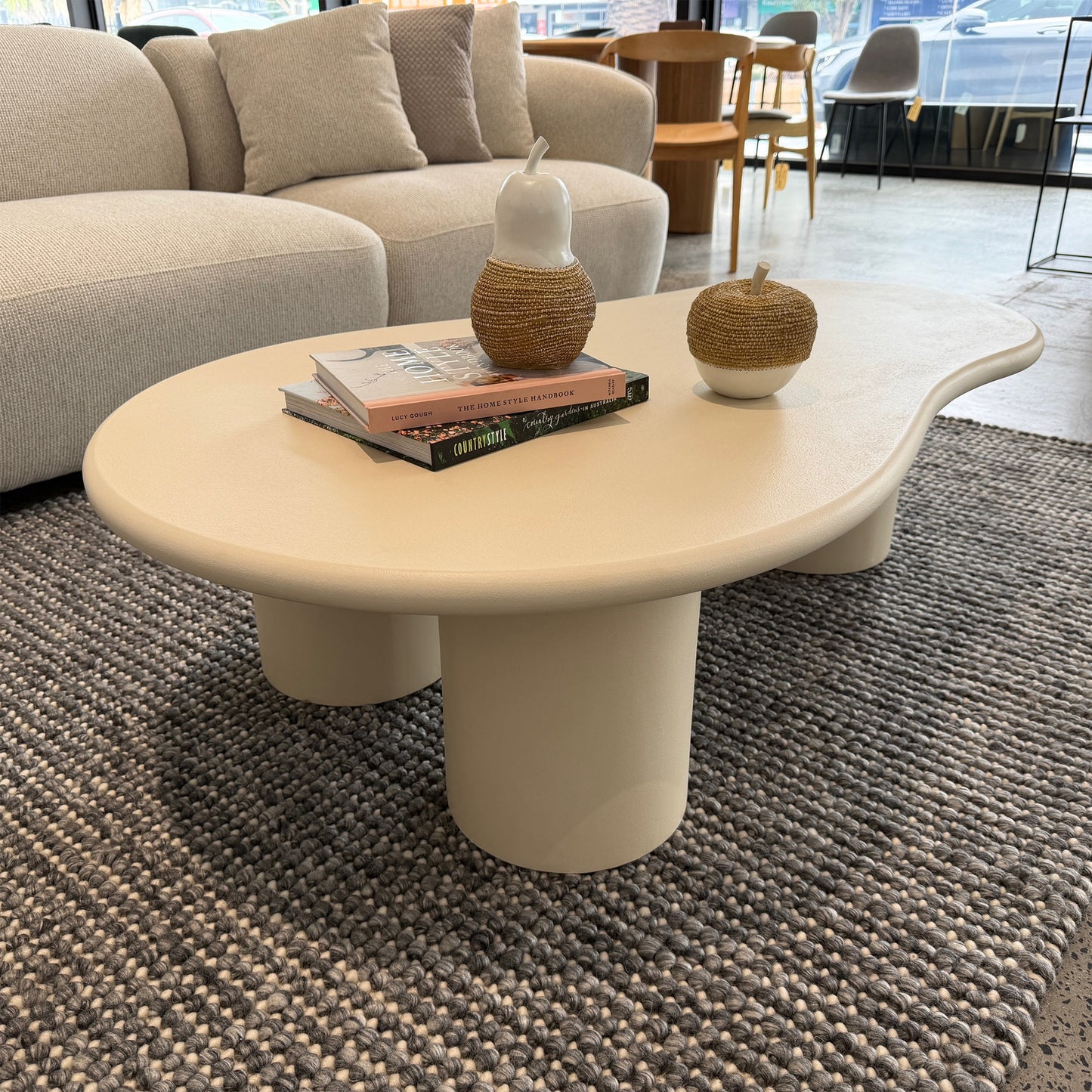 CORRENE Microcement Coffee Table 1.3M - Off White
