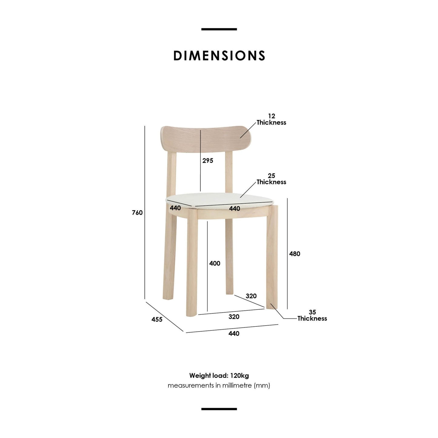 LOWEN Dining Chair - Light Grey