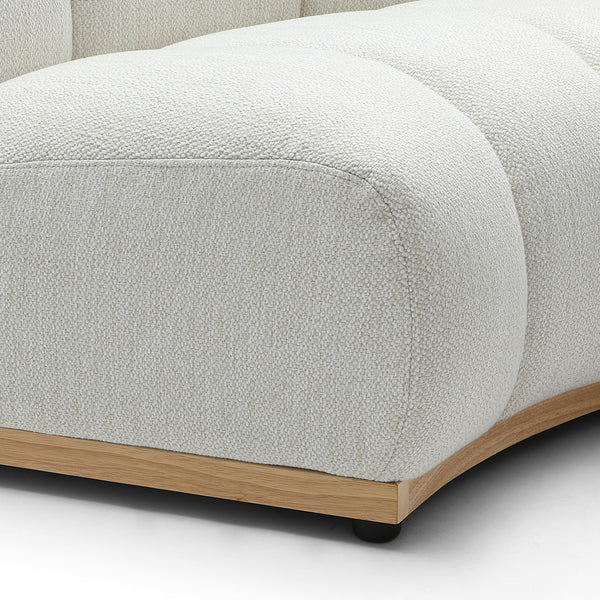 DALLAS 56 Seater Modular Sofa Warm White Modern Furniture