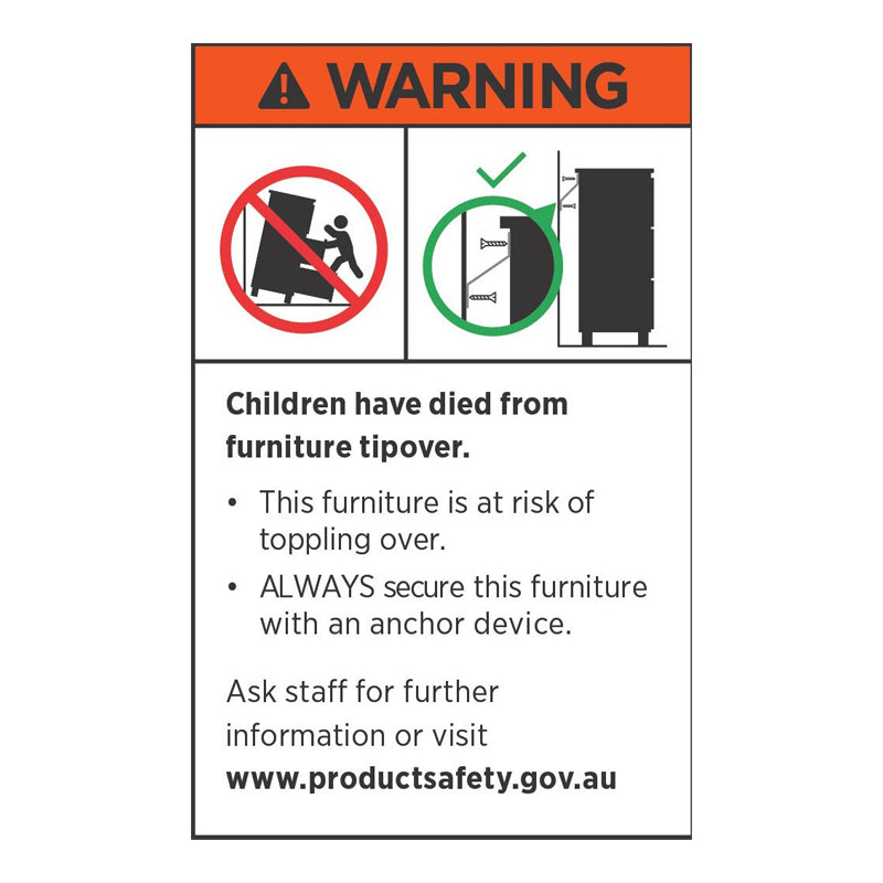 ANDERSON 2 Door Display Unit 80cm - Hazelnut & Beige