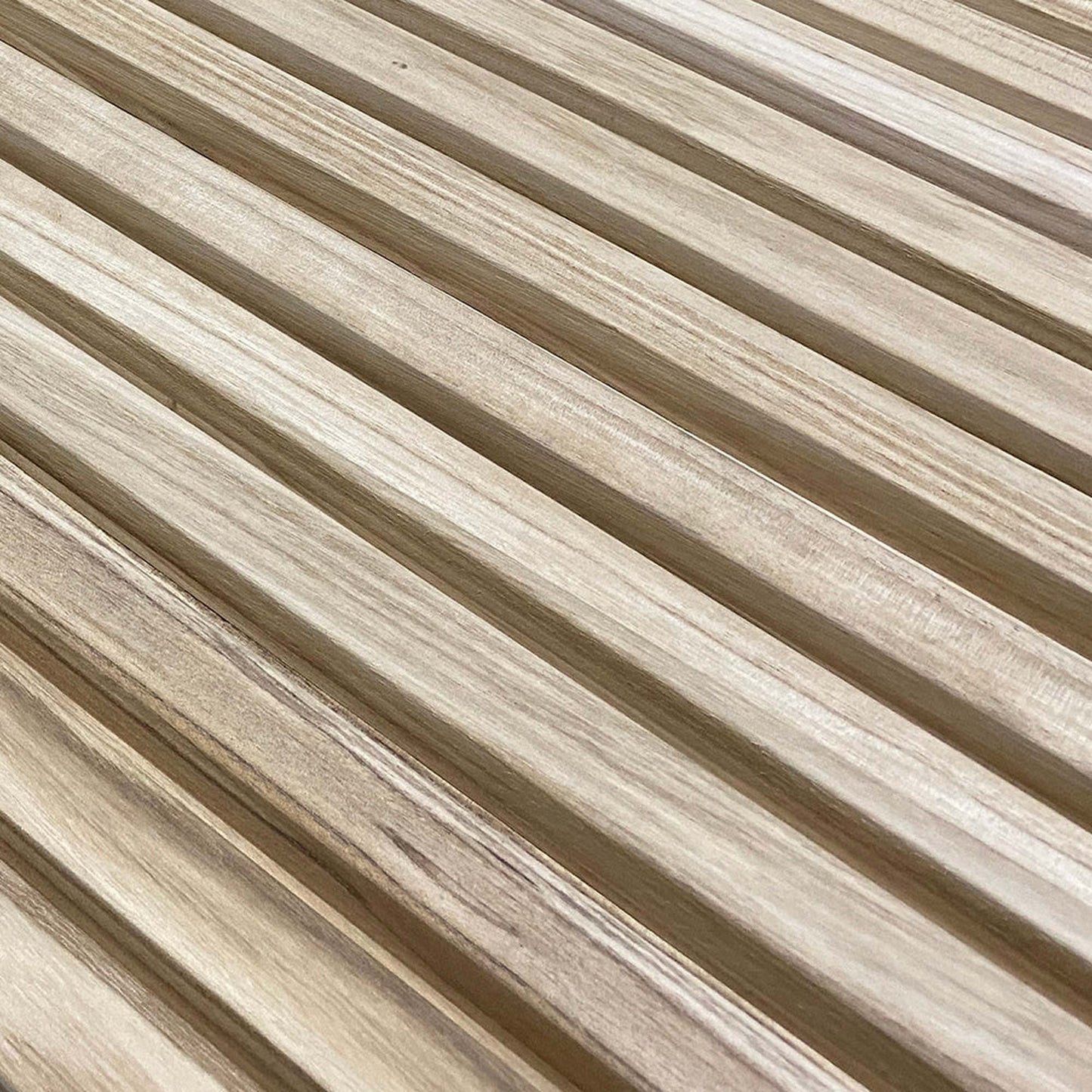 WOODFLEX Outdoor & Indoor Solid Hard Wood Slat Wall Ceiling Pool Fence Cladding - Paulownia - 2700mm x 545mm