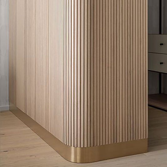 WOODFLEX Flexible Wooden Slat Wall Panel - Oak Veneer - 2700mm x 600mm - Trapezium