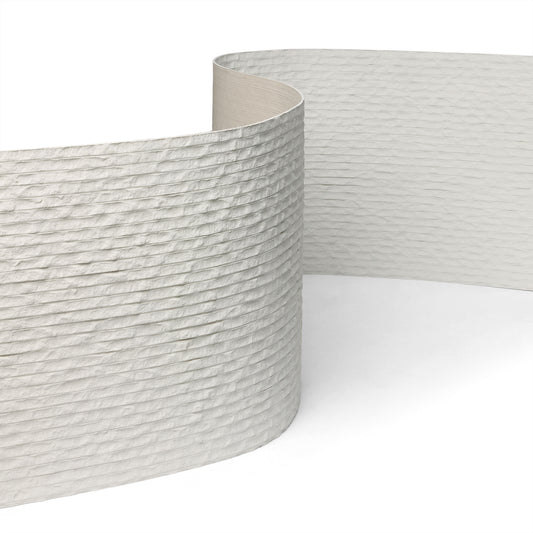 WOODFLEX FLEXIBLE SOFT STONE PANEL - ROUGH LINE White - 2700 x 600mm