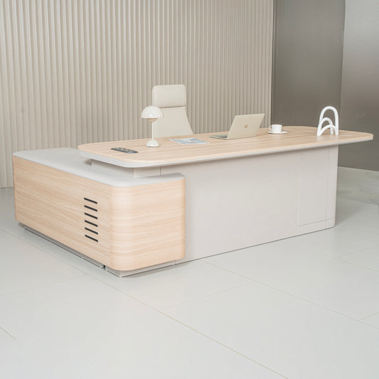 ORBAN Executive Desk Right Return 240cm - Oak
