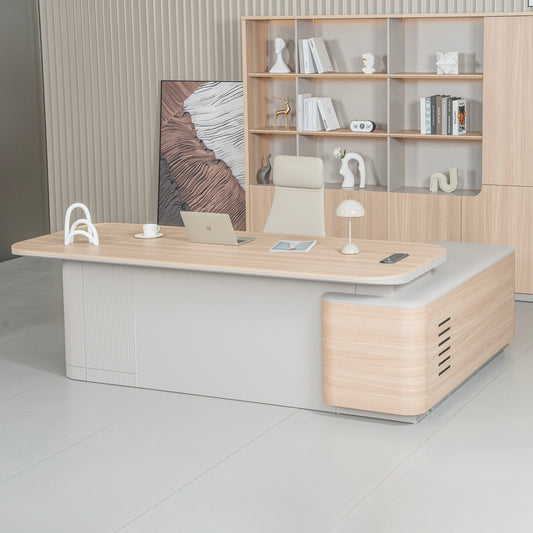 ORBAN Executive Desk Left Return 240cm - Oak