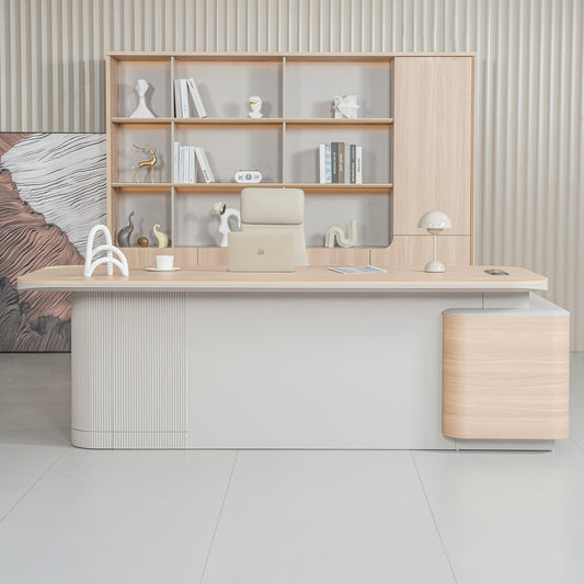 ORBAN Executive Desk Left Return 240cm - Oak