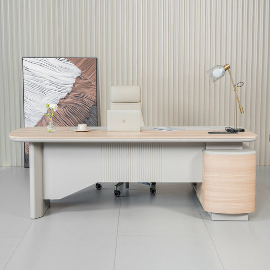IDALY Executive Desk Left Return 220cm - Oak