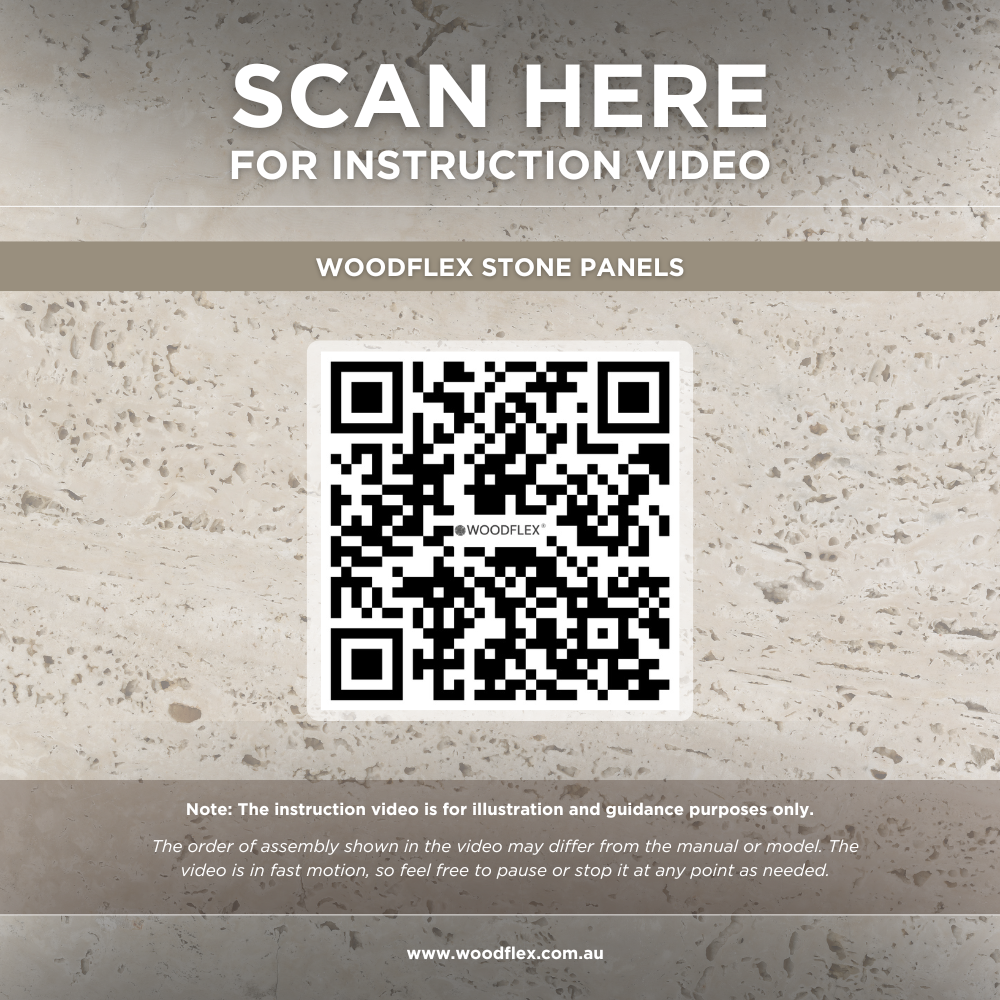 WOODFLEX FLEXIBLE PU STONE PANEL - STAR MOON White - SAMPLE