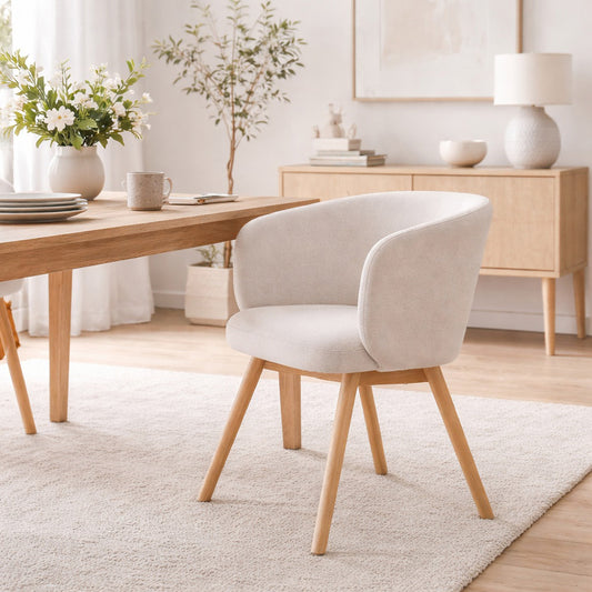 GAIA Dining Chair - Oak & Light Grey