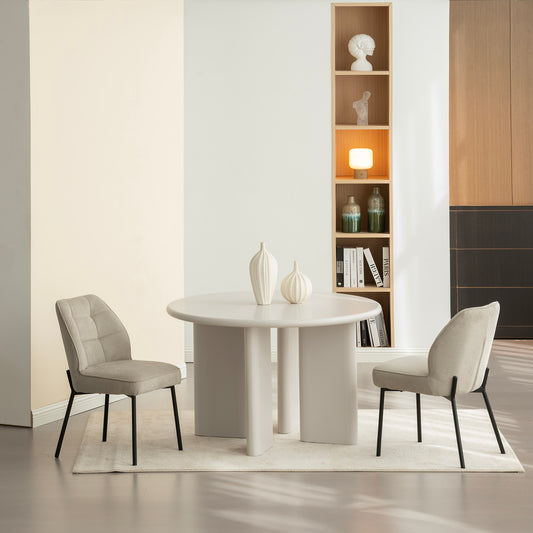 RILEY Round Dining Table 1.2M - White