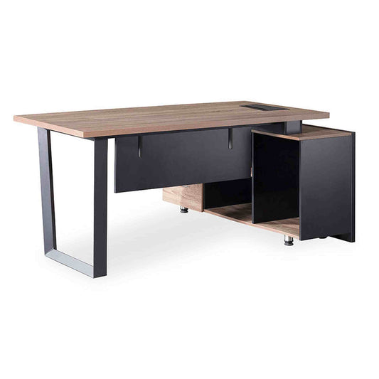 ADRIANO Reversible Executive Office Desk 160-180cm - Light Brown