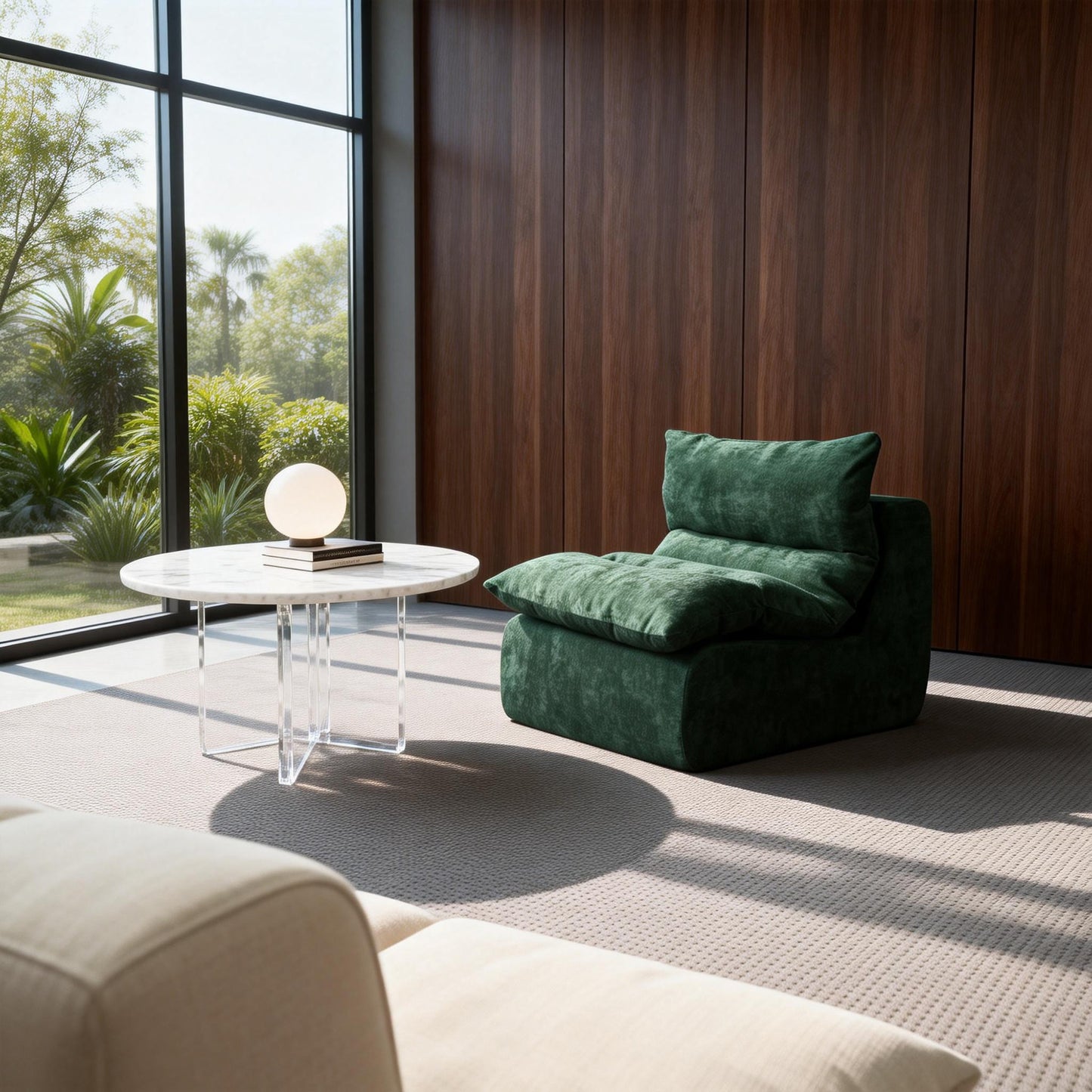 ZAHRA Singleseater Compressed Sofa - Green