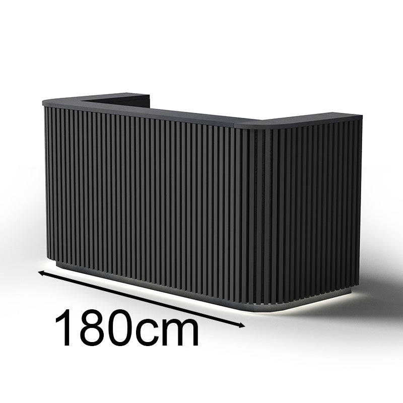 HALO Reception Desk 180cm - Black