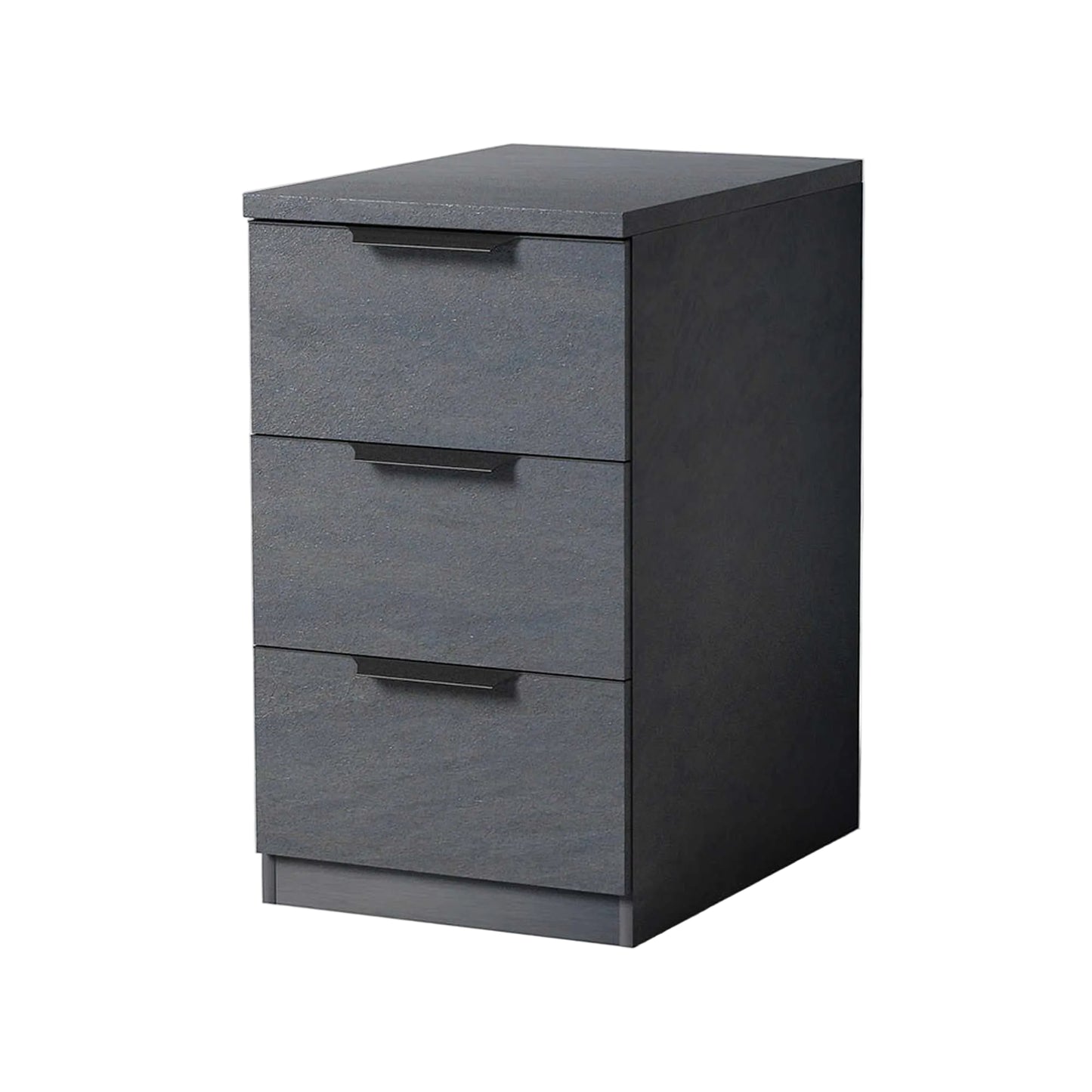 HALO 3 Drawer Pedestal Cabinet - Black