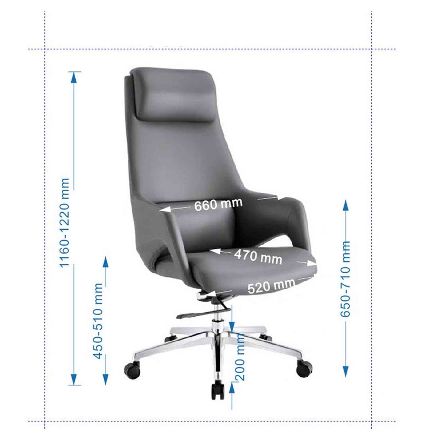 RONAN Executive Office Chair - Grey