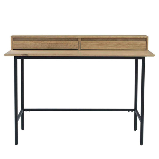 DOVER Study Desk 120cm - Natural & Black