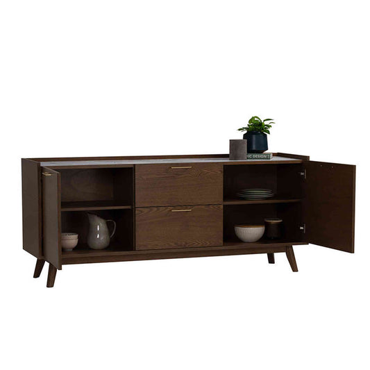 BREDA Sideboard Buffet 160cm - Walnut