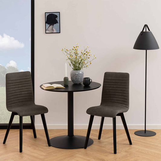 TITAN Round Dining Table 80cm - Black