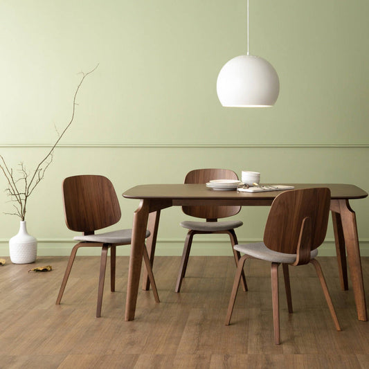 AVARIE Dining Chair - Grey & Walnut