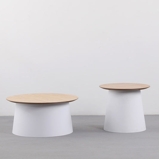 ZEEBA Coffee Table 69cm - White & natural