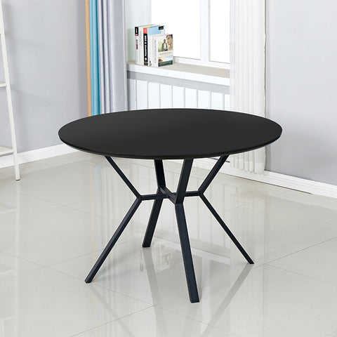 TANI Round Dining Table 110cm - Black