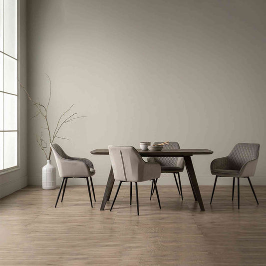 HAKON Dining Chair - Grey & Black