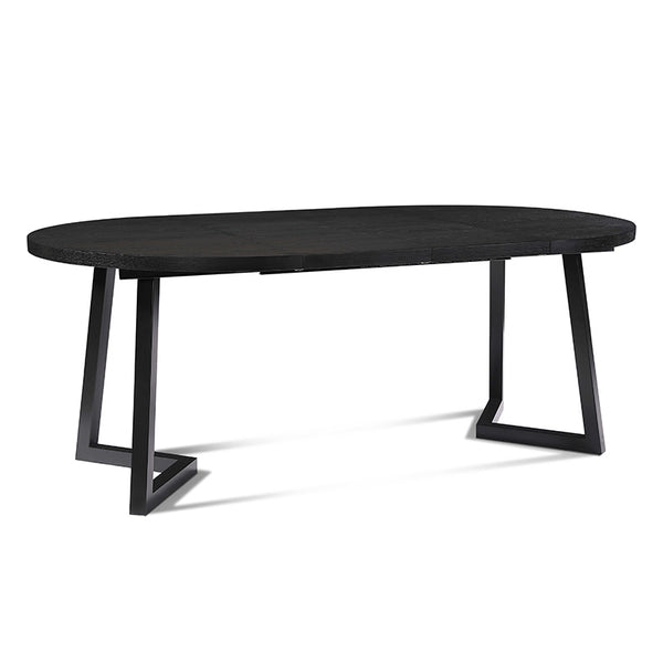 NOVAH Extendable Table 120200 Black Oak Veneer Modern Furniture