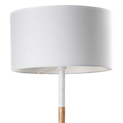 Woodi Floor Lamp - 150cm - White + Oak,Home Decor,Lighting,Floor Lamps,Modern Furniture