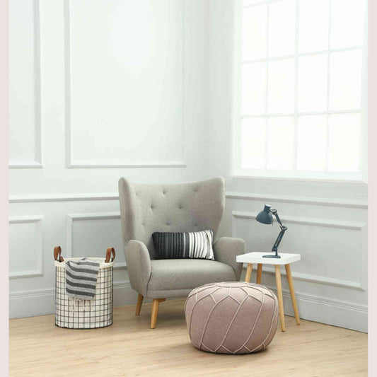 Saturn Ottoman - 61cm - Oak Brown,Living Room Furniture,Lounges,Ottomans,Modern Furniture