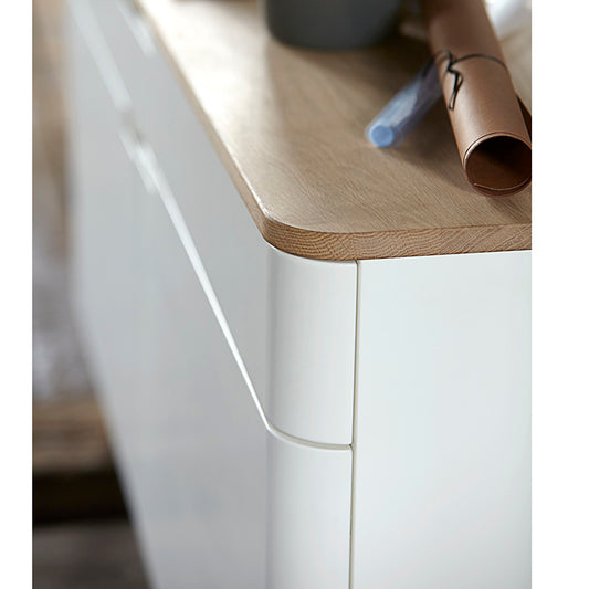 SIENNA Entertainment TV Unit 120cm - Natural & White