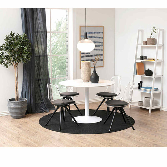 TITAN Round Dining Table 110cm - White
