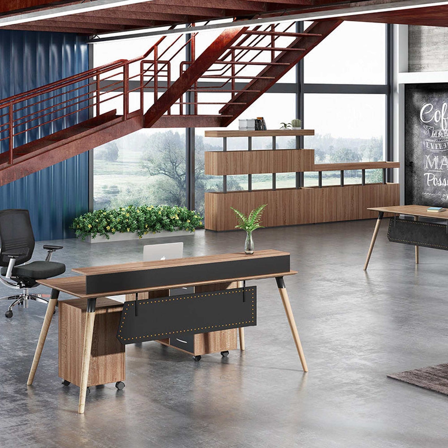 TRIBECA Display Unit 200cm - Warm Oak